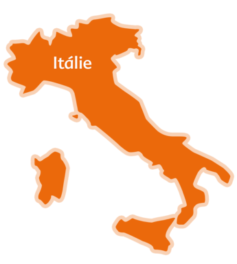 Zemědělství Itálie: HiPP mapa