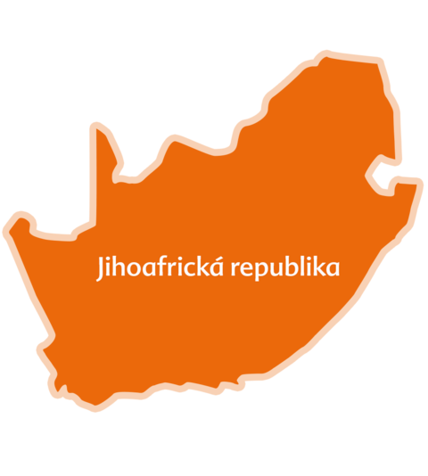 Zemědělství Jihoafrická republika: HiPP mapa